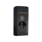 SI - Lighter Visol Diablo Triple Torch Flame w/ V cutter - Black Crackle