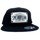 Smoke Inn License Plate Cap - Black